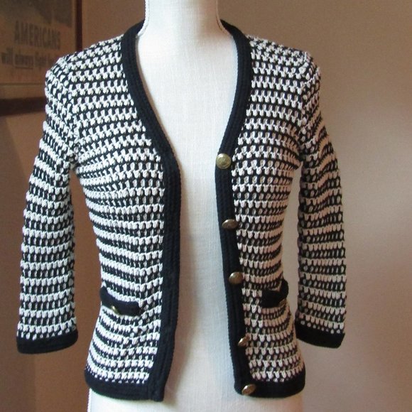 CAbi Coco Waffle Knit Button Sweater Size S - Picture 4 of 9